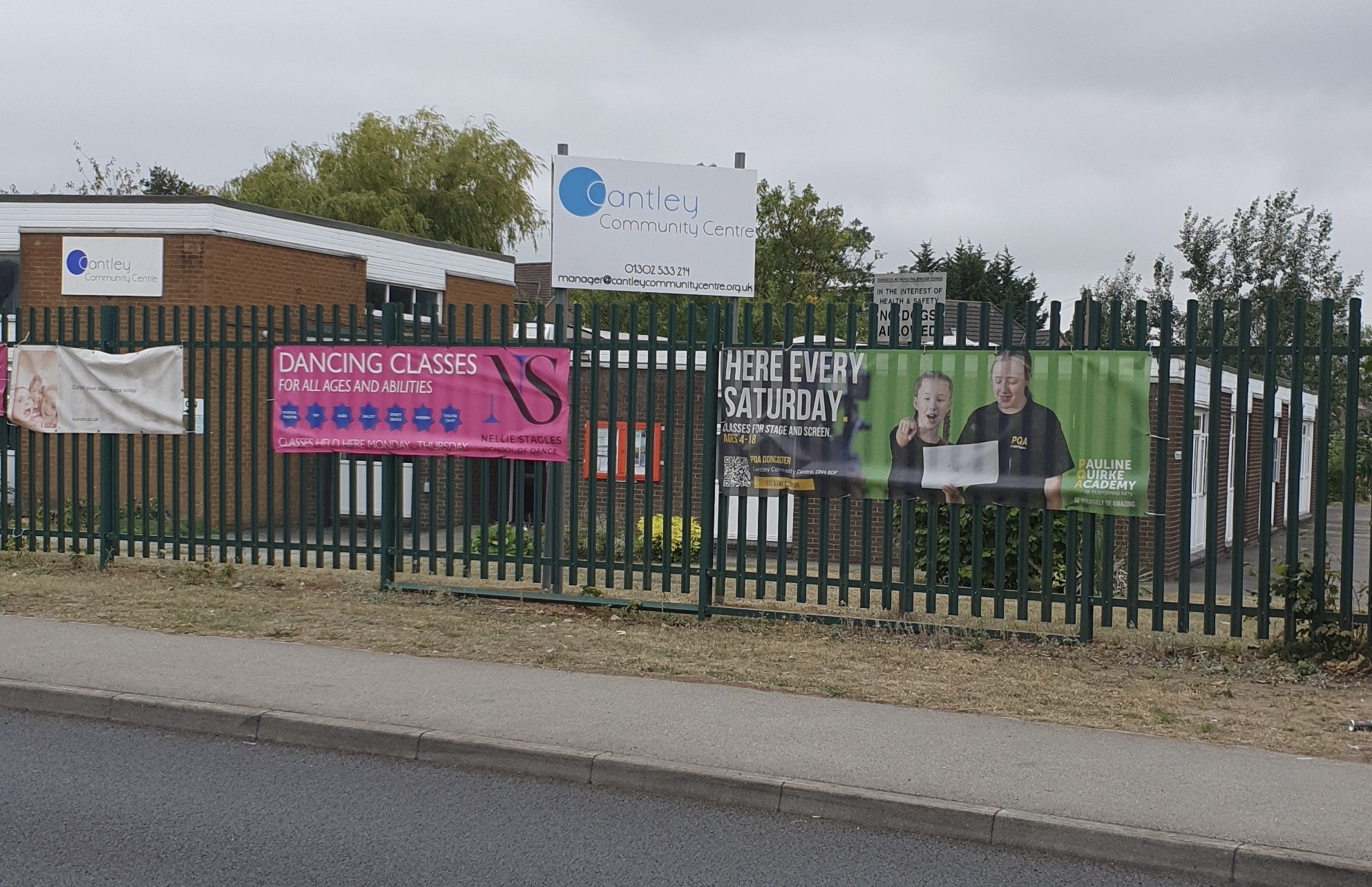 New Centre signage from the road